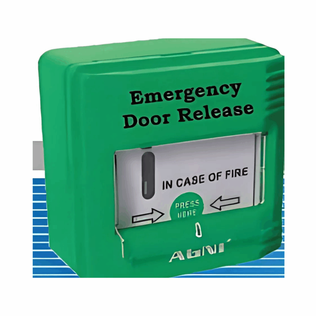 Emergency Door Release Front protection glass cover ABS housing with back box 24V ( Per door you need to defines number of doors)