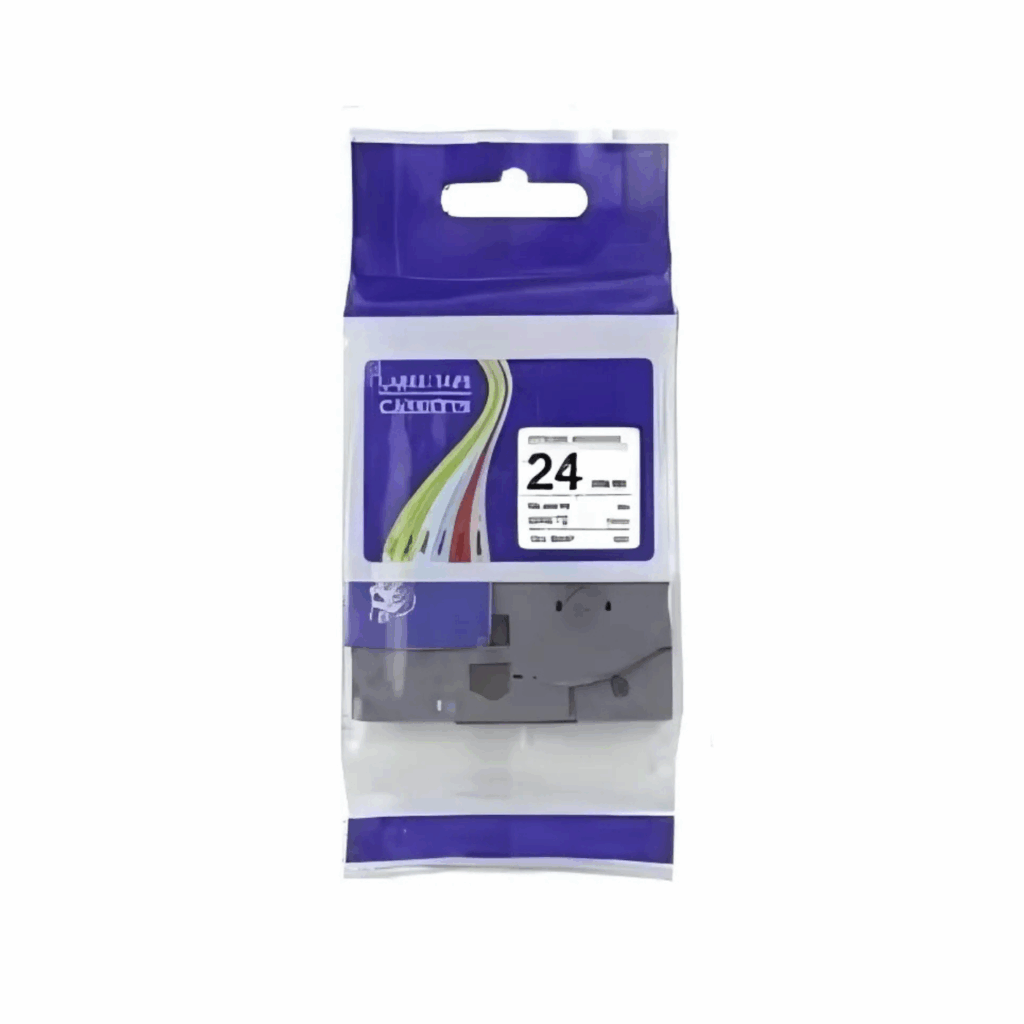 Touch Tapes Black on white 12mm Label Cartridge